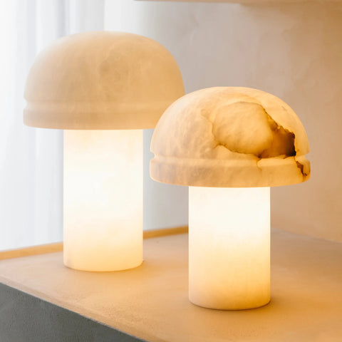 Alabaster tafel lamp