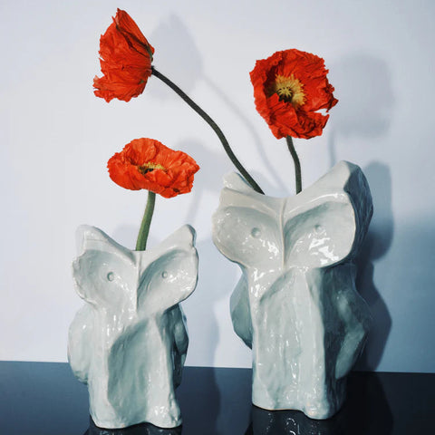 Owl vase - L