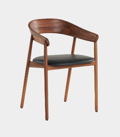 Janu met armsteun - walnoot