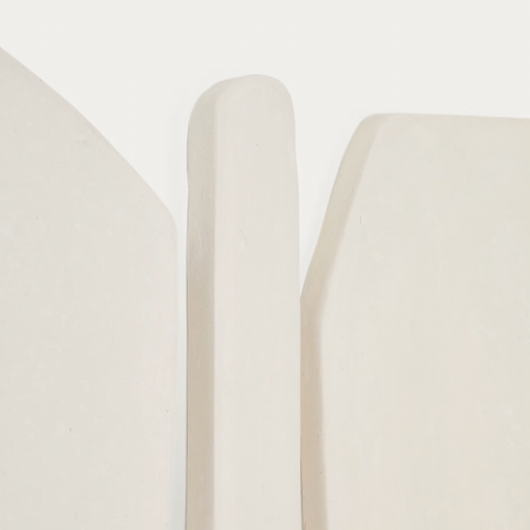 Wandpaneel Papier-maché, Set van 4 stuks