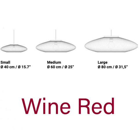 Fiber pattern lamp - rood