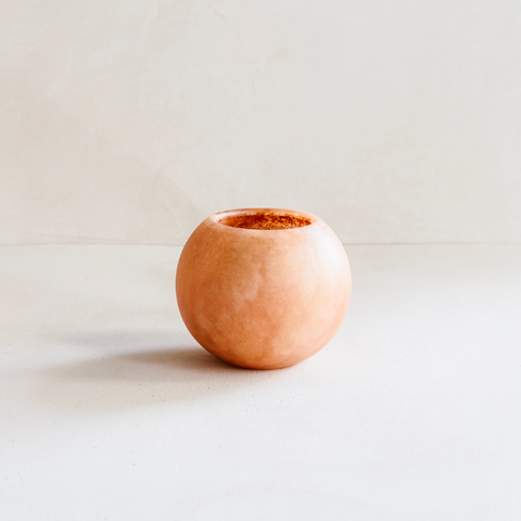 Alabaster kaarsenhouder/vaas - small