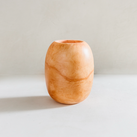 Alabaster kaarsenhouder/vaas - small