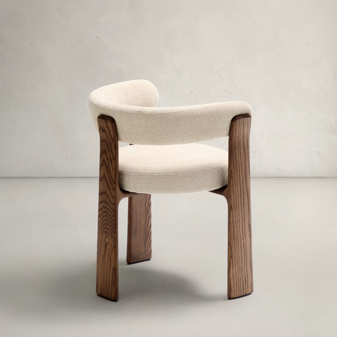 Elegantie eetstoel met 3 poten