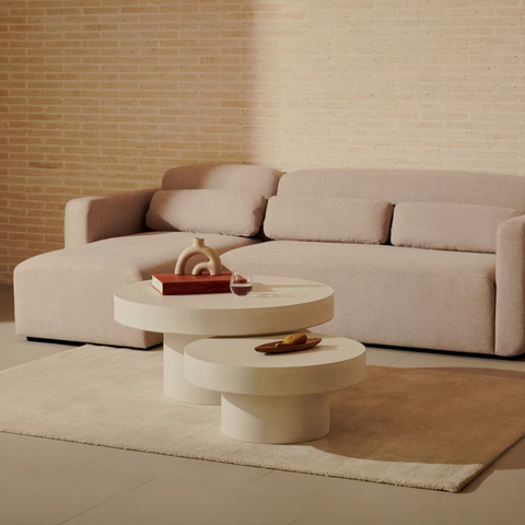 Ronde buiten salontafel