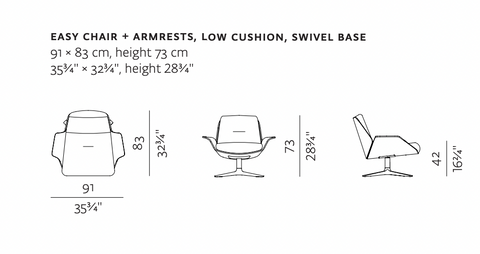 Rei Easy Chair met armleuningen&nbsp;