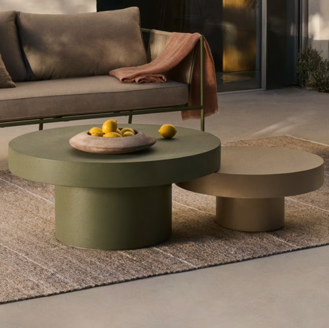 Ronde buiten salontafel