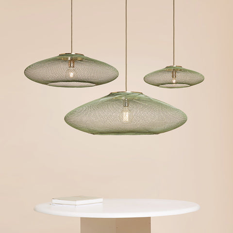 Fiber pattern lamp - groen