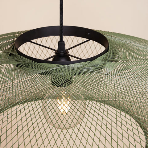 Fiber pattern lamp - groen