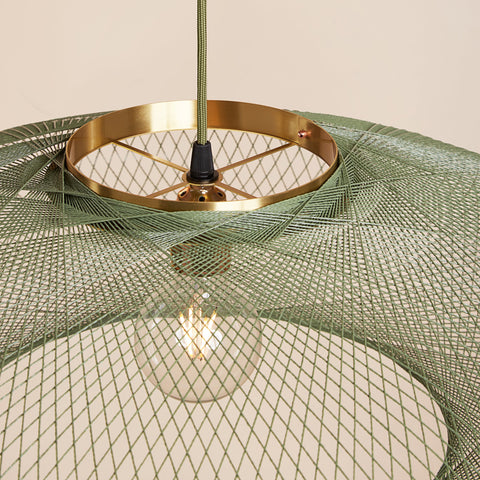Fiber pattern lamp - groen