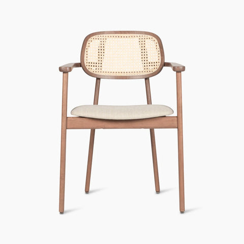 Titus armsteun / tabacco / gestoffeerde zitting