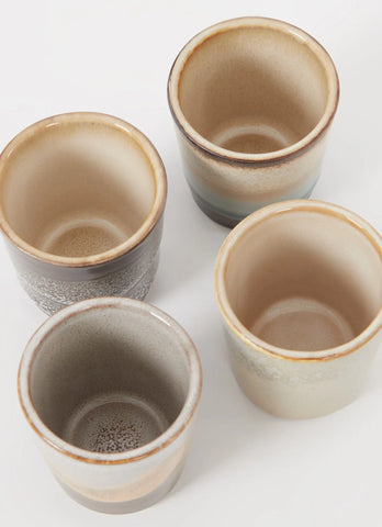 Granite eierdop set van 4