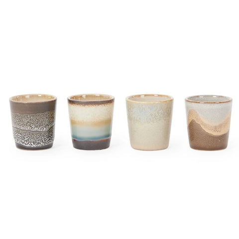 Granite eierdop set van 4