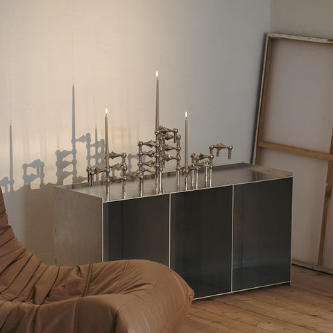 Nagel kaarsenhouder - set van 3