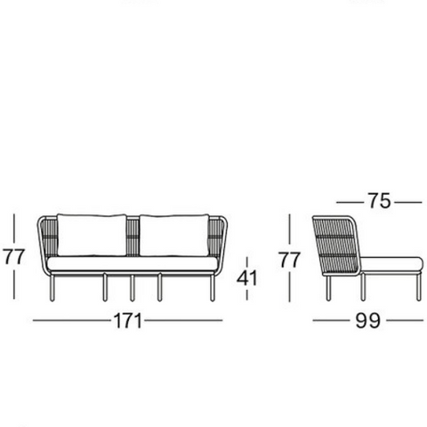 Kodo modular sofa - outdoor