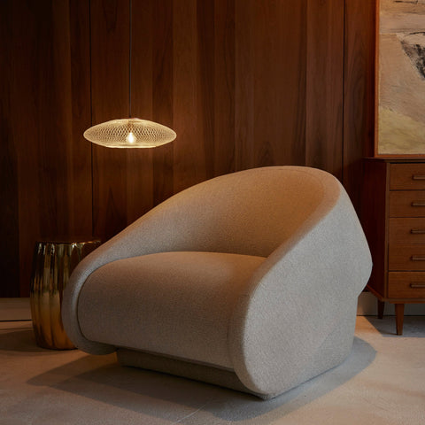 Fiber pattern lamp (chalk white)