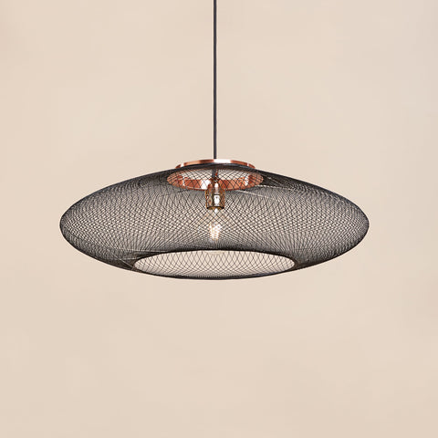 Fiber pattern lamp (charcoal black)