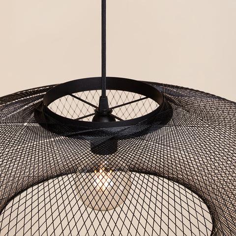 Fiber pattern lamp (charcoal black)