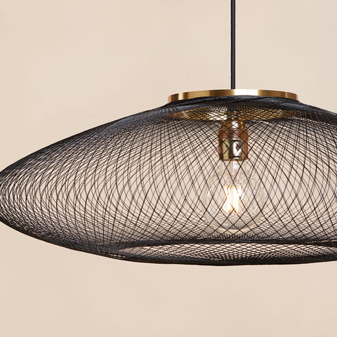Fiber pattern lamp (charcoal black)