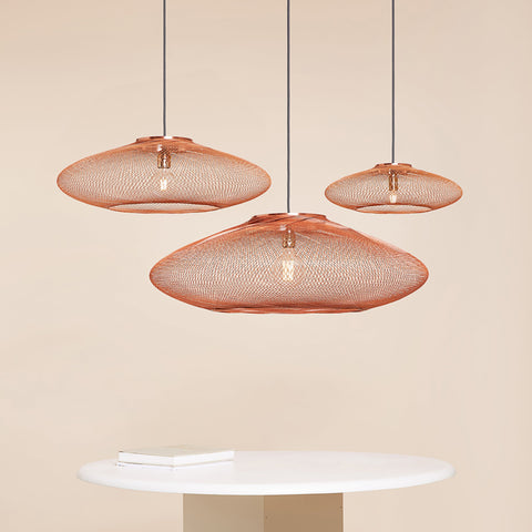 Fiber pattern lamp (copper)