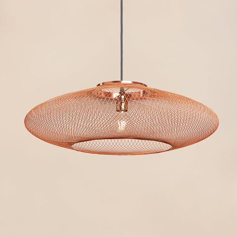 Fiber pattern lamp (copper)