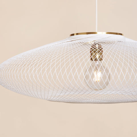 Fiber pattern lamp (chalk white)
