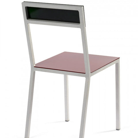 Alu chair burgundy candy green