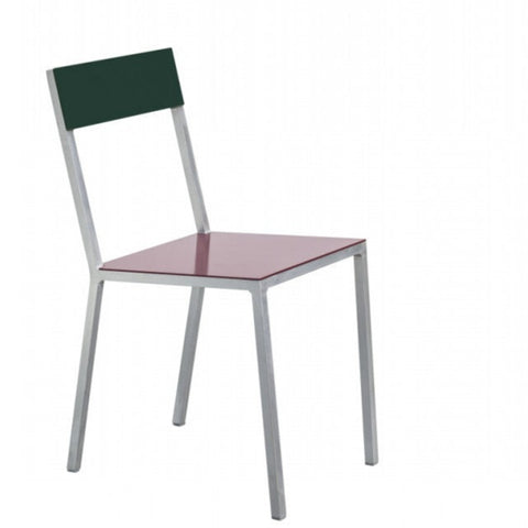 Alu chair burgundy candy green