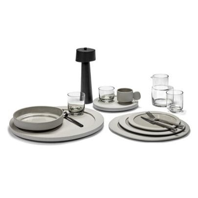 Tray large -  light grey