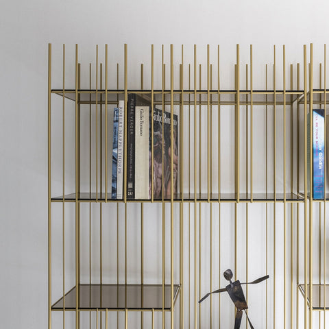 Metrica bookcase - gold