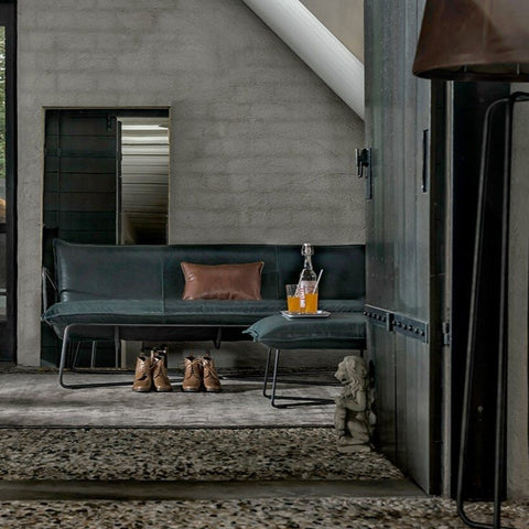 Lounge pouf - bonanza leather