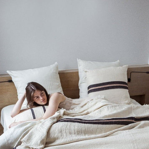 The patagonian stripe pillow